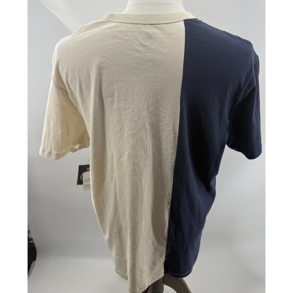 47 Brand Notre Dame Fighting Irish Tee Shirt Mens XL Navy Cream New - Picture 3 of 9